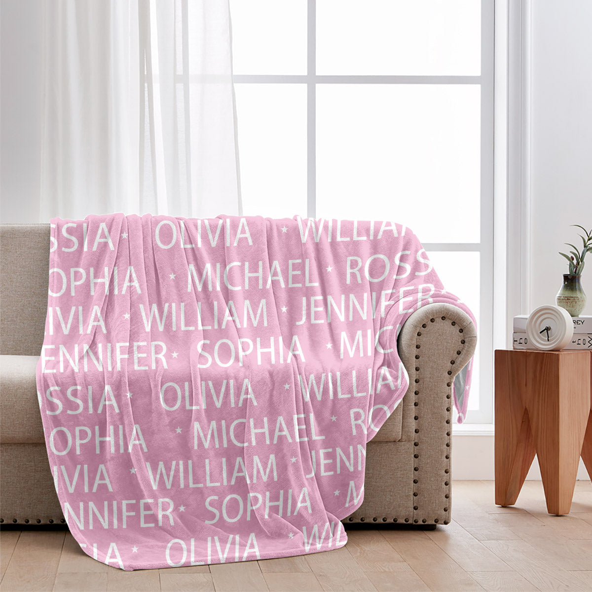 Custom Name Pattern - Personalized Family Blanket