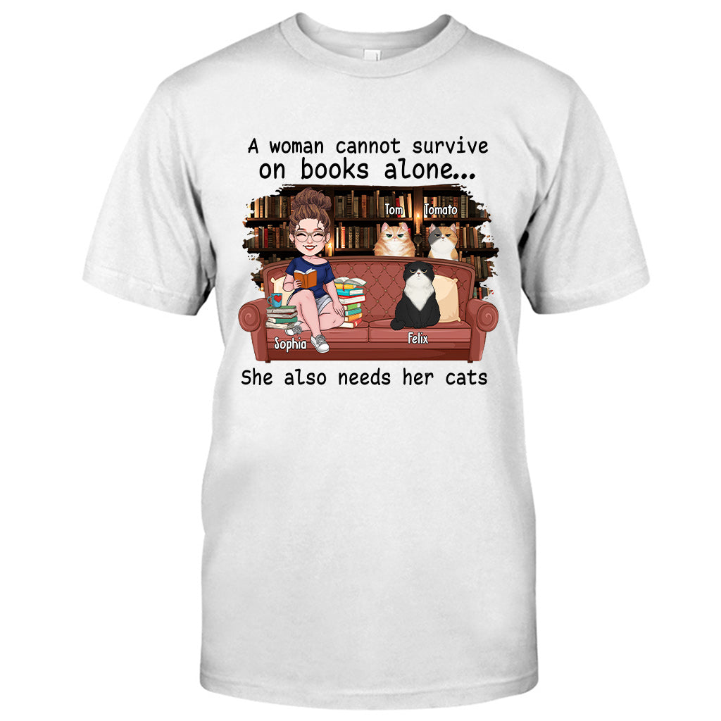 Einfach ein Mädchen, das Bücher liebt – personalisiertes Buch-T-Shirt & Hoodie