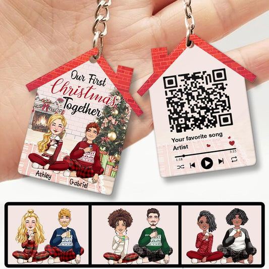 Together Forever - Personalized Couple Keychain