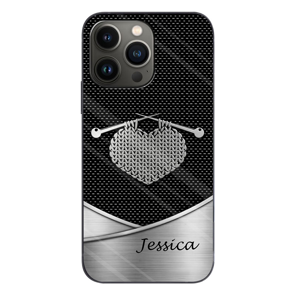 Love Knitting - Personalized Knitting Phone Case