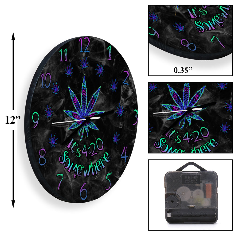 It's 4:20 Somewhere - Weed Wall Clock