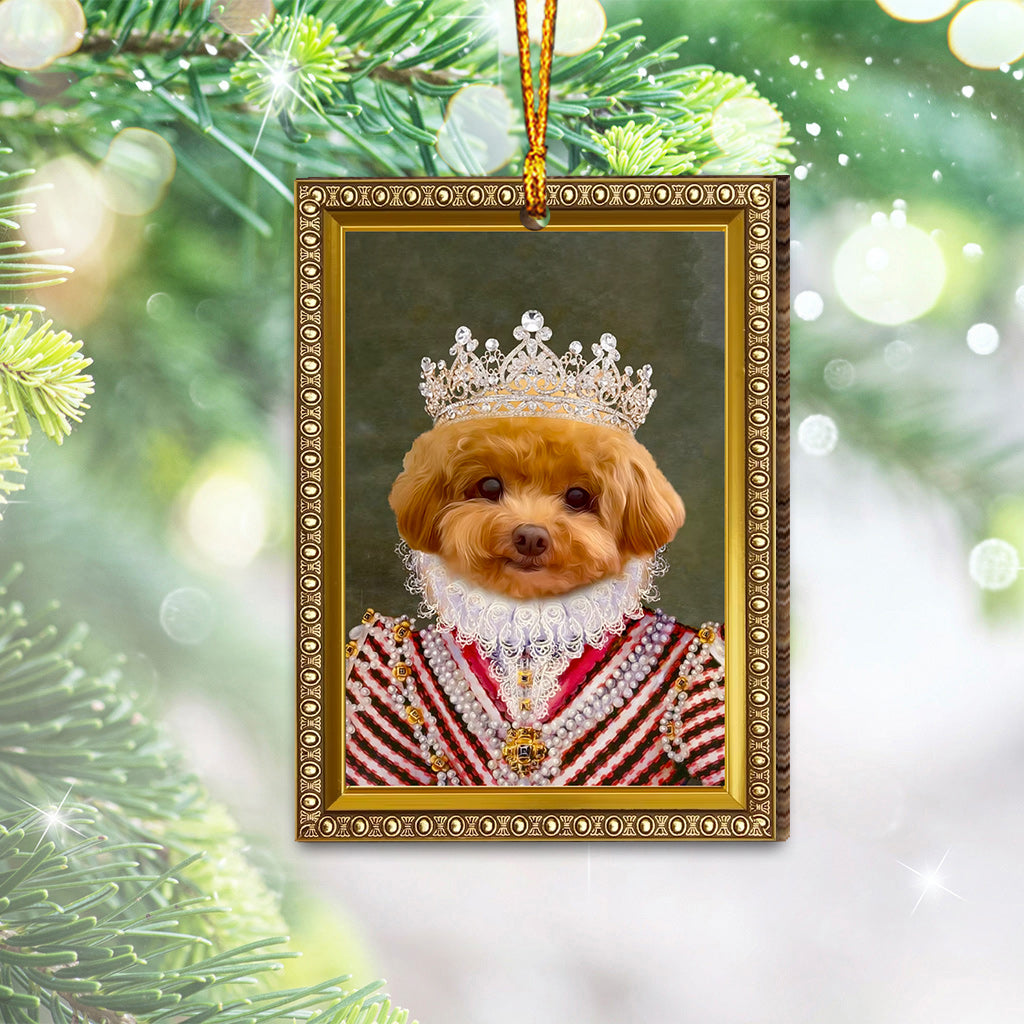 Individuell gestaltetes königliches Porträt im Renaissancestil – personalisierter Hundeanhänger