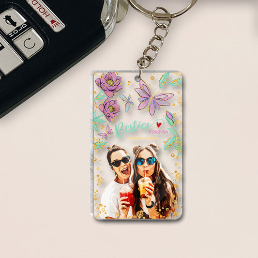 Besties Forever - Personalized Bestie Keychain