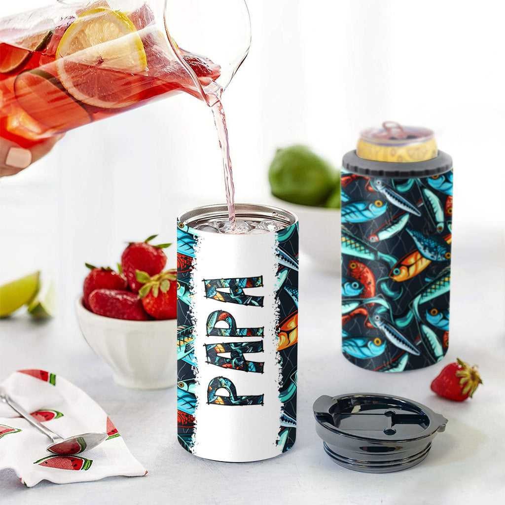 Reel Cool Dad – Angelgeschenk für Papa, Opa, ihn, Ehemann – Personalisierter Dosenkühler
