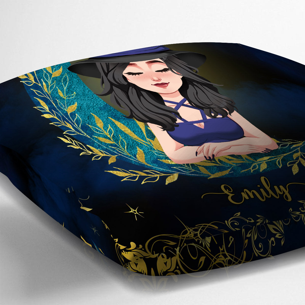 Leg dich nicht mit meiner Energie an – Personalisiertes Hexen-Kissen