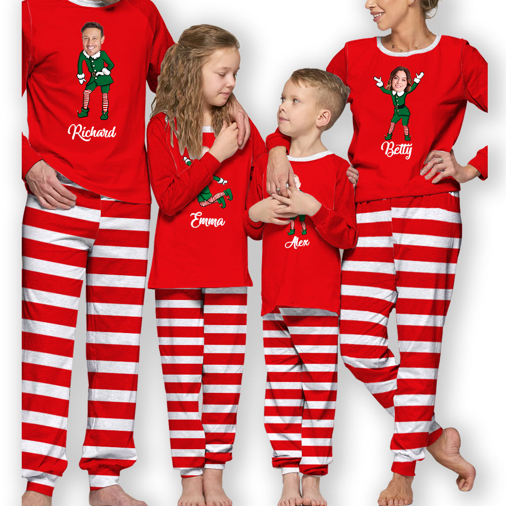 Passende Weihnachtspyjamas – Personalisiertes Familienpyjama-Set