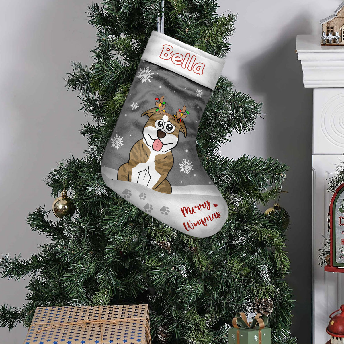 Fröhliche Hundeweihnachten – personalisierte Weihnachtsstrümpfe für Hunde
