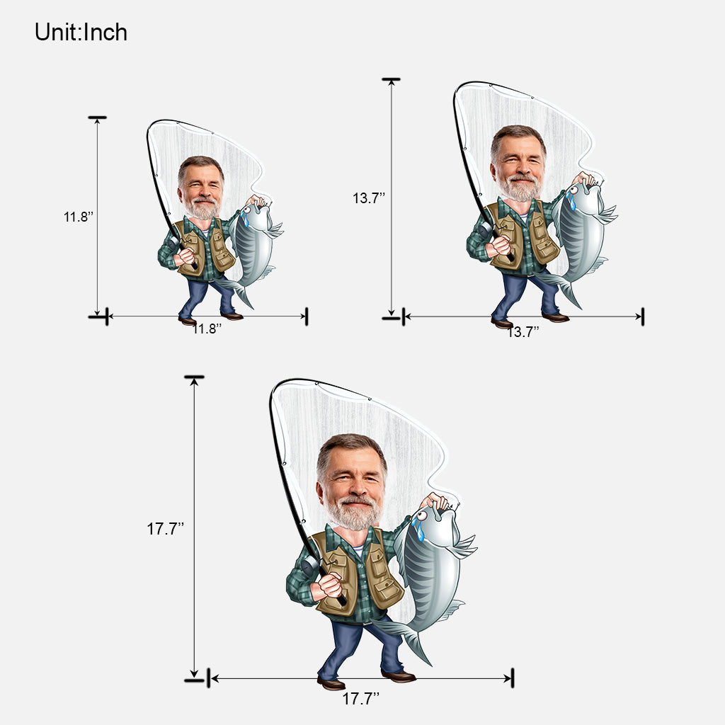 Angel-Liebe – Personalisiertes Angel-Holzschild in individueller Form