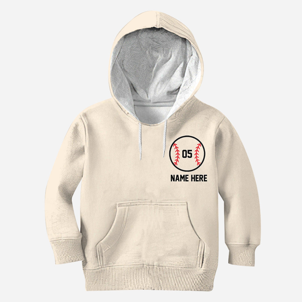 In meiner Baseball-Mama-Ära – Personalisiertes Baseball-Shirt mit Allover-Print