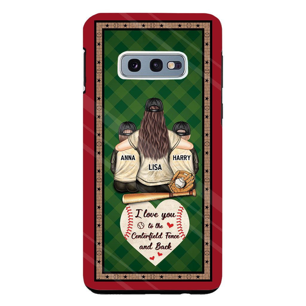 My Heart Is On That Field - Personalized Baseball Clear Phone Case