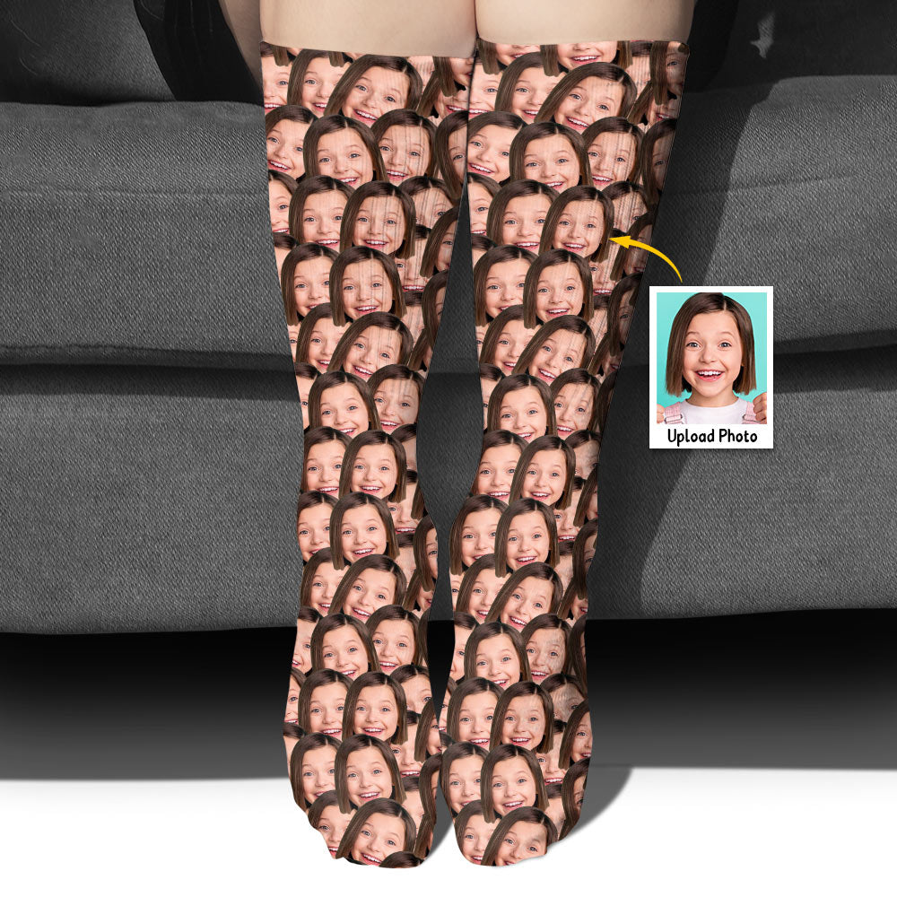 Individuell bedruckte Socken für die Enkelin – personalisierte Socken