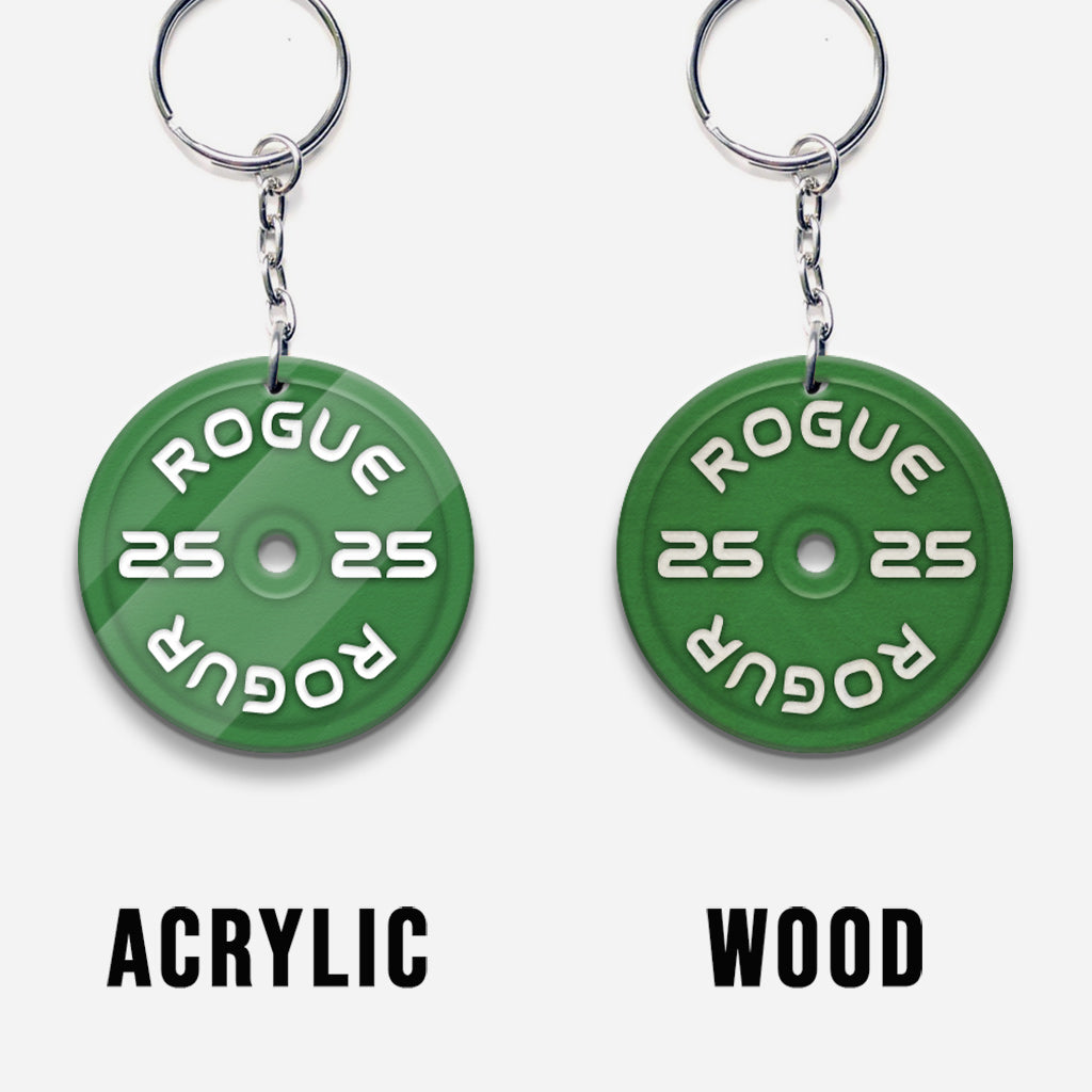 Gewichtsscheiben – Personalisierter Fitness-Schlüsselanhänger