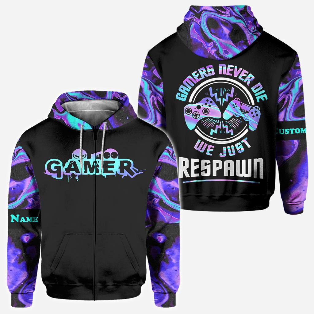 Wir respawnen einfach – personalisiertes Videospiel-T-Shirt