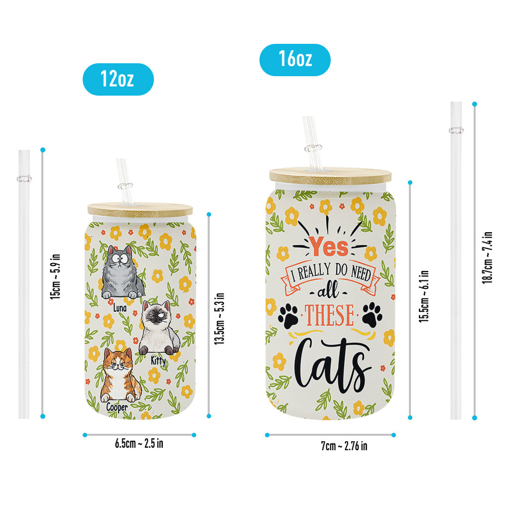 Ja, ich brauche wirklich all diese personalisierten Katzen- und Hunde-Trinkgläser.