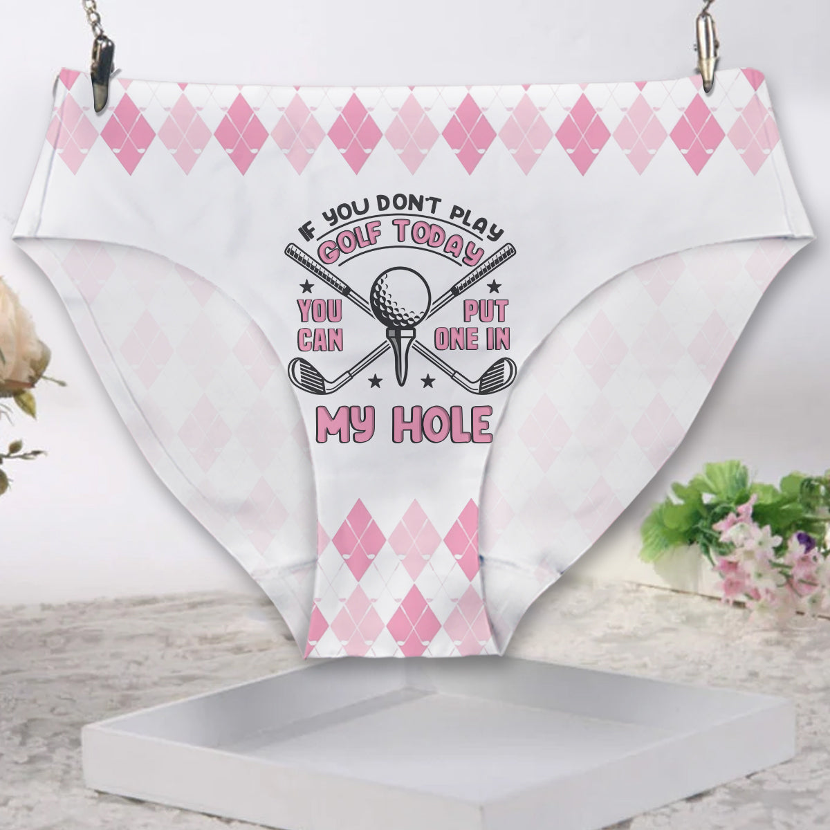 Wenn Sie kein Golf spielen – personalisierte Golf-Slips für Damen