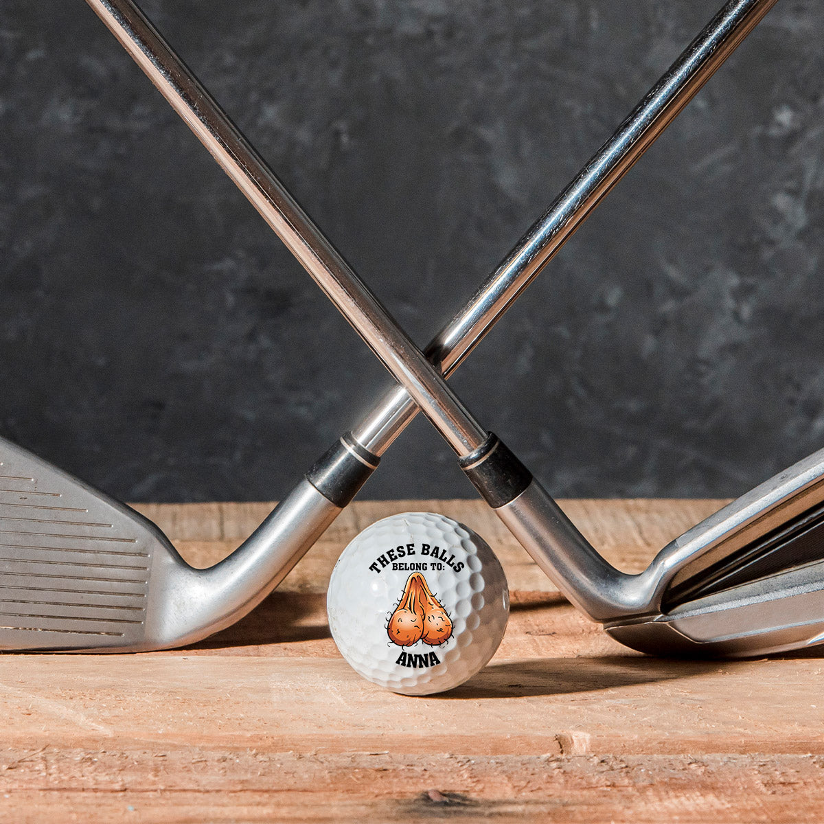Diese Bälle gehören Ihm – Geschenk für ihn, Freund, Ehemann – Personalisierter Golfball