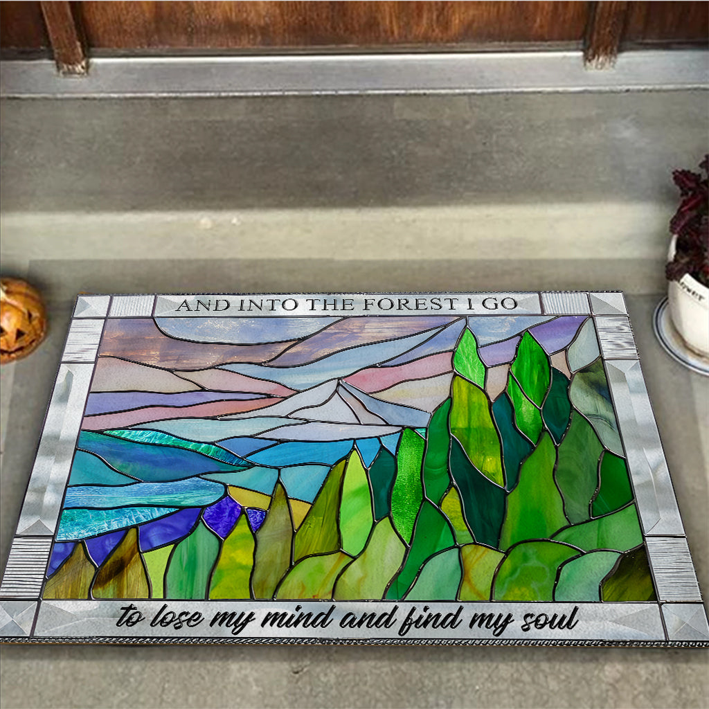 And Into The Forest I Go - Hiking Doormat