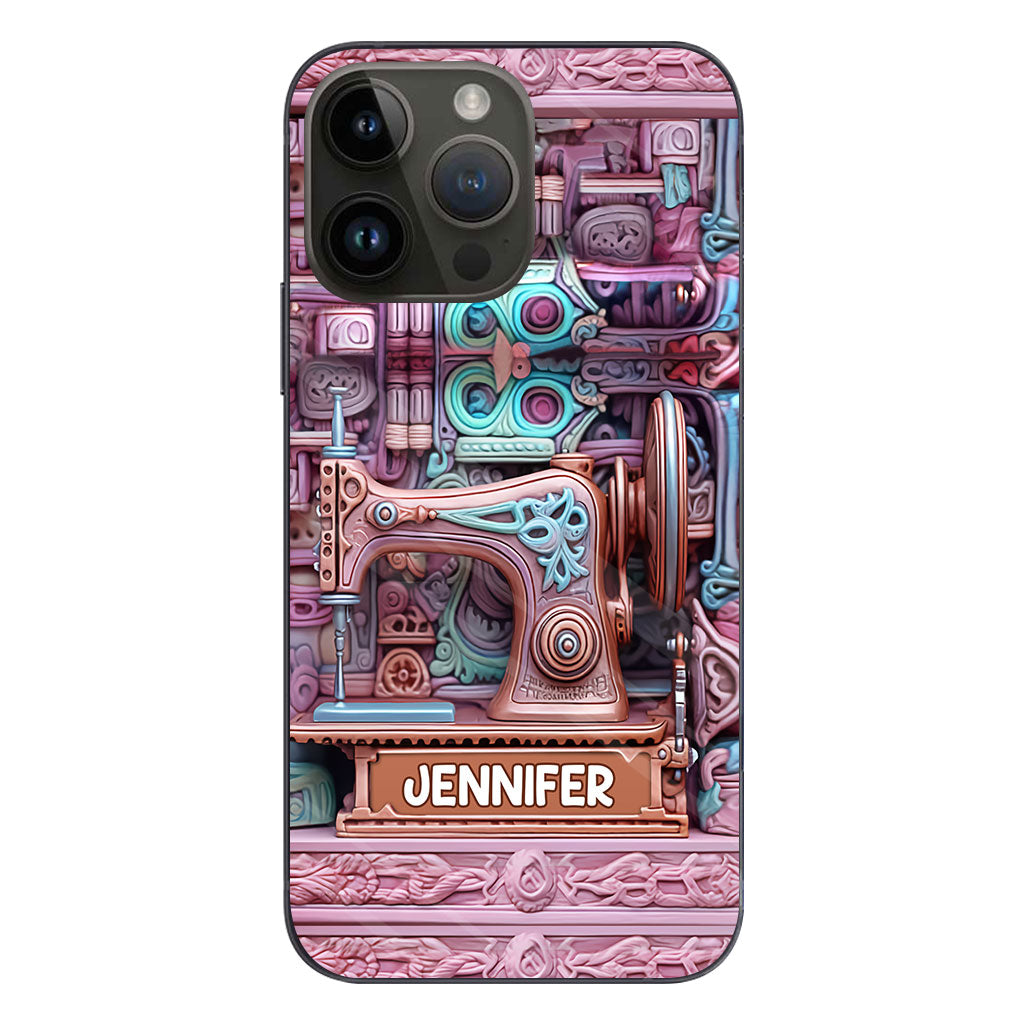 Nähbegeisterung – Personalisierte Handyhülle zum Thema Nähen