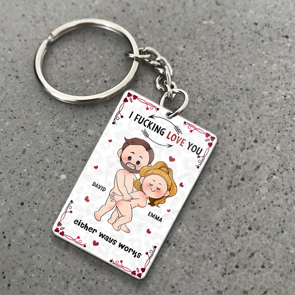 Favorite Song Scannable QR Code - Personalized Couple Keychain