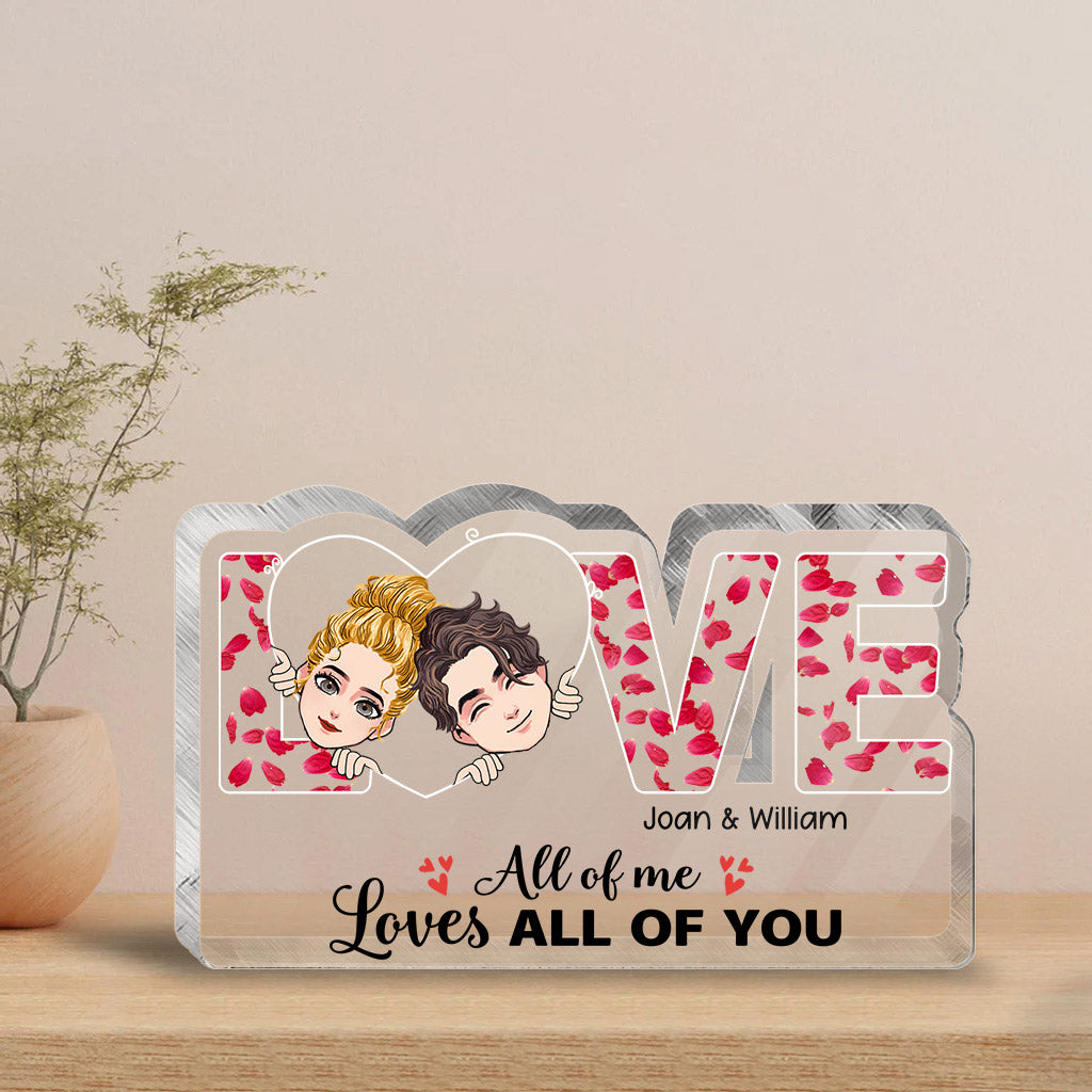 This Is Us – Geschenkidee für Paare (Ehemann, Ehefrau, Freund, Freundin, Hundeliebhaber) – Personalisierte Acrylplakette in individueller Form