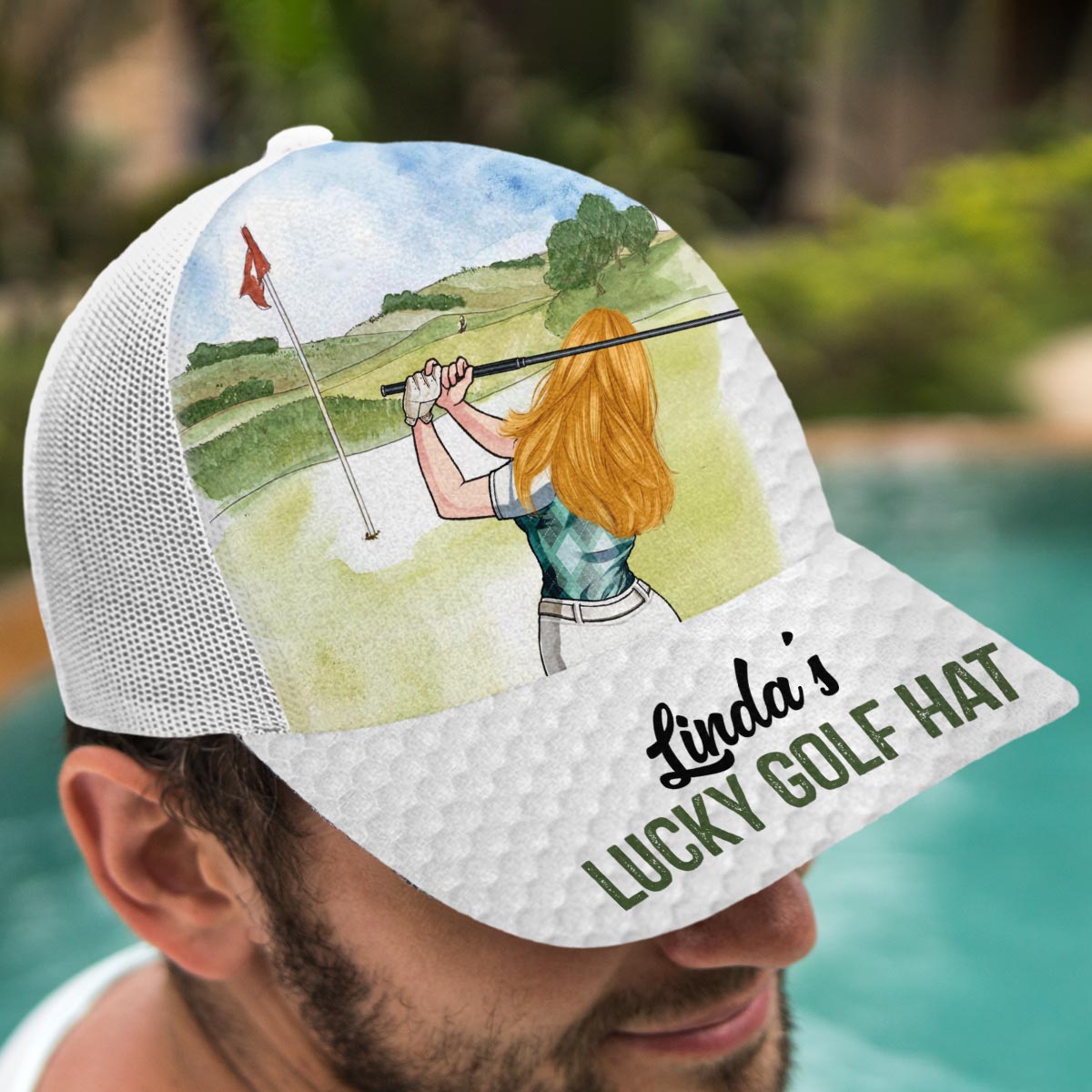 Meine Glücksgolfkappe – Personalisierte Golf-Truckermütze