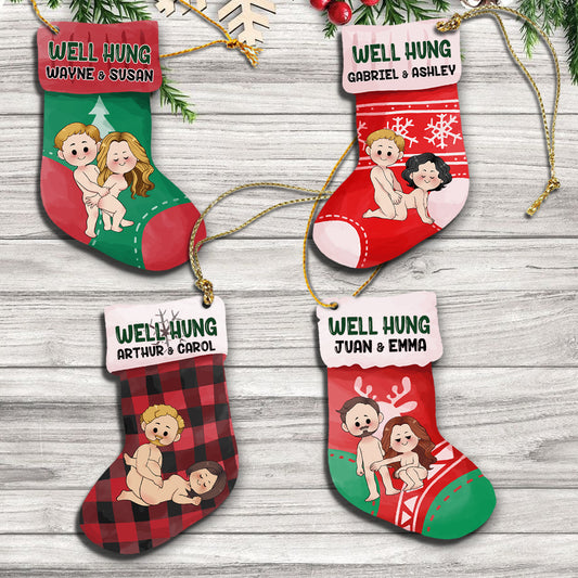 Well Hung - Personalized Couple Ornament