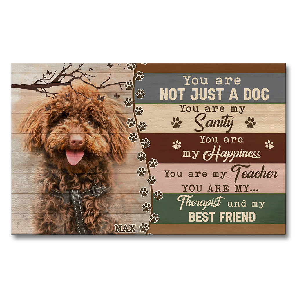 Beste Freunde – Personalisierte Hundeleinwand und Poster