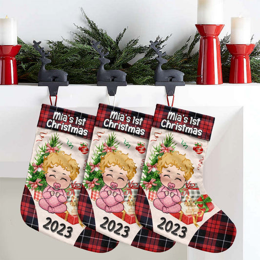 Mein erstes Weihnachten – personalisierte Weihnachtsstrümpfe für die Familie