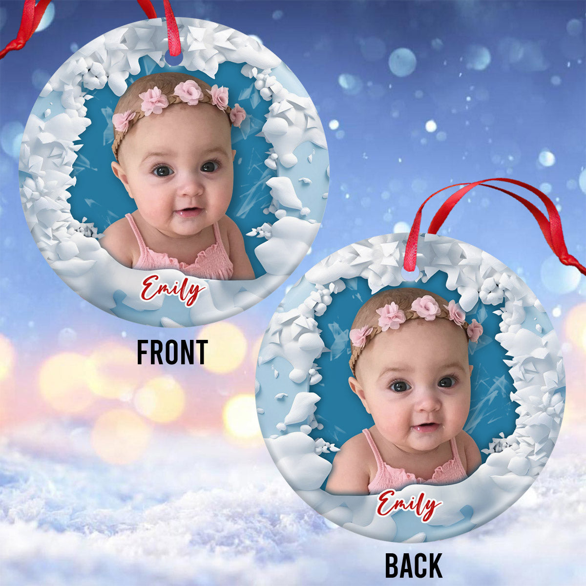 Meine Kinder – Personalisierter Keramikkreis für Kinder