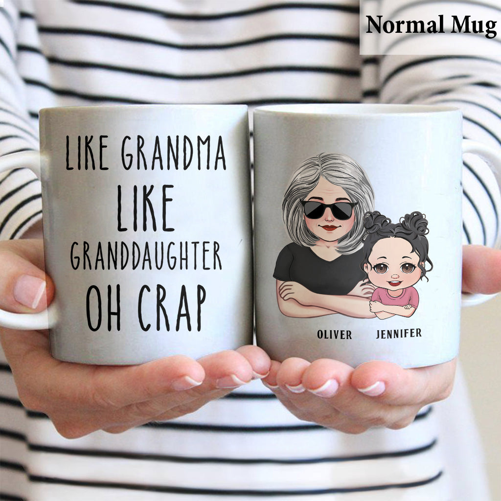 Wie der Vater, so der Sohn – Geschenk für Papa, Vater, Sohn – Personalisierte Tasse