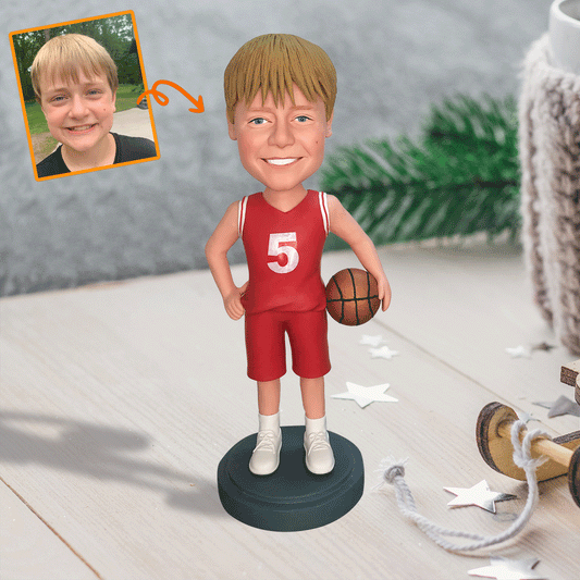 Basketball-Liebe – Personalisierte Basketball-Wackelkopffigur