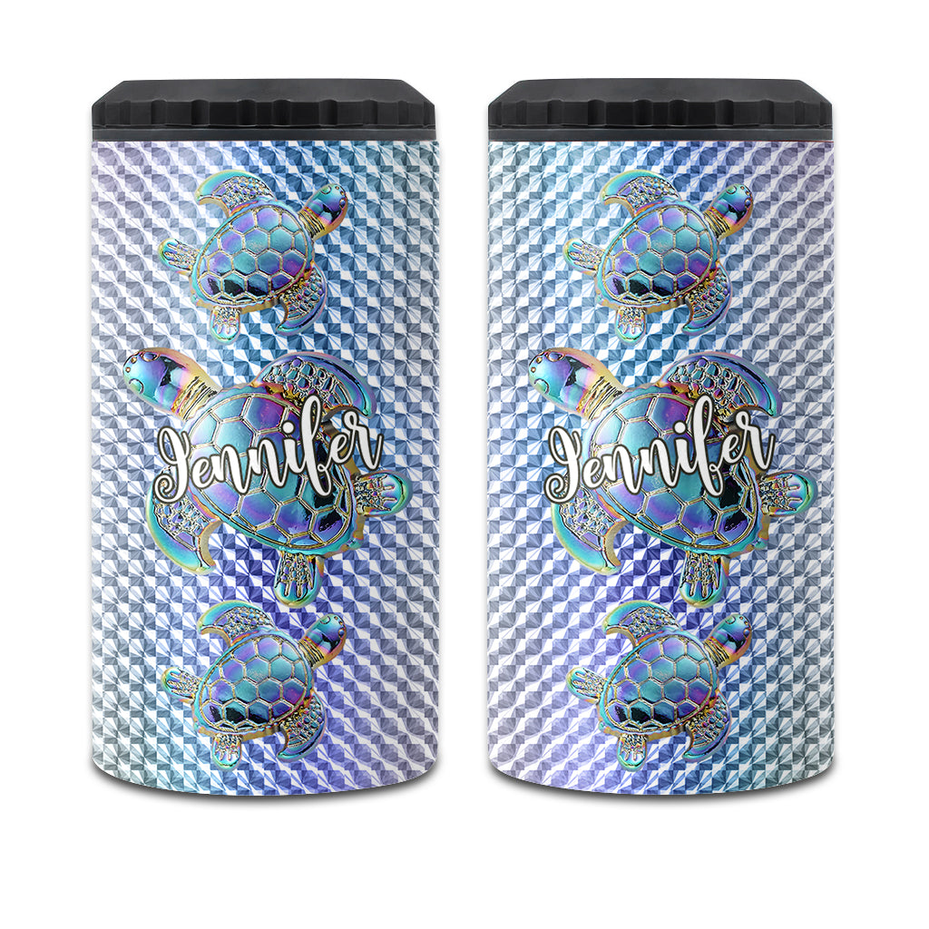 Salty Lil Beach – Personalisierter Dosenkühler in Schildkrötenform