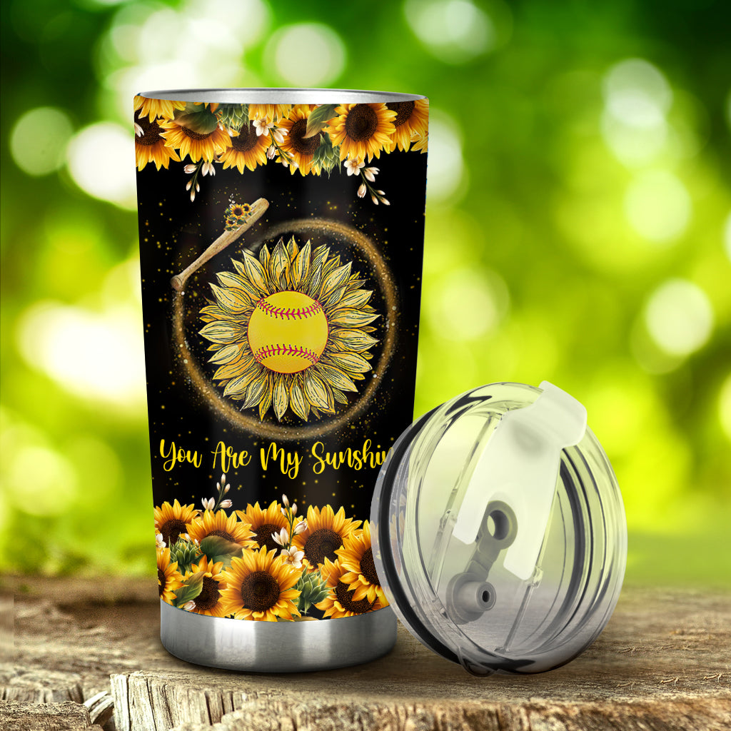 Du bist mein Sonnenschein – personalisierter Softball-Becher