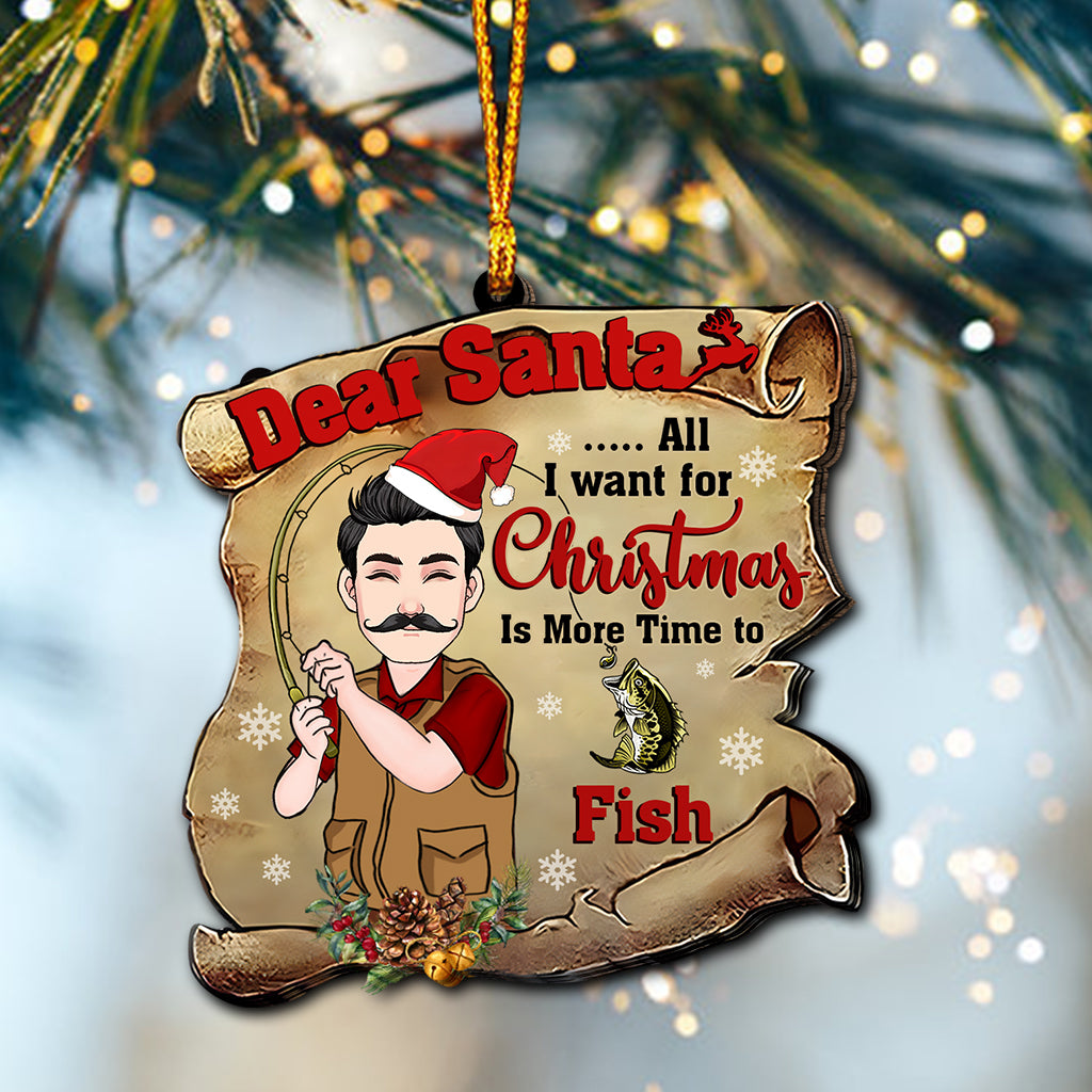 Lieber Weihnachtsmann – Personalisierter Angelschmuck