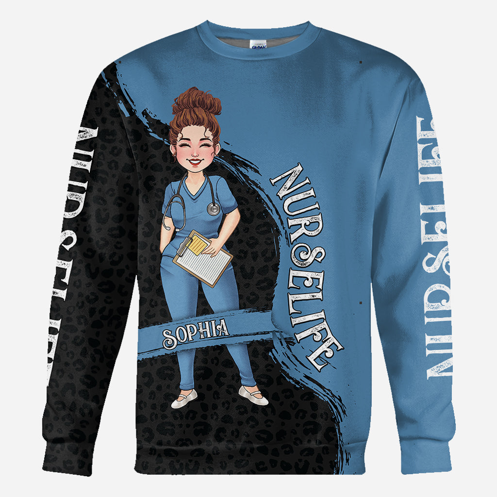 Das Leben als Krankenschwester – Geschenk für Mama, Ehefrau, Freundin oder Krankenschwester – Personalisiertes T-Shirt