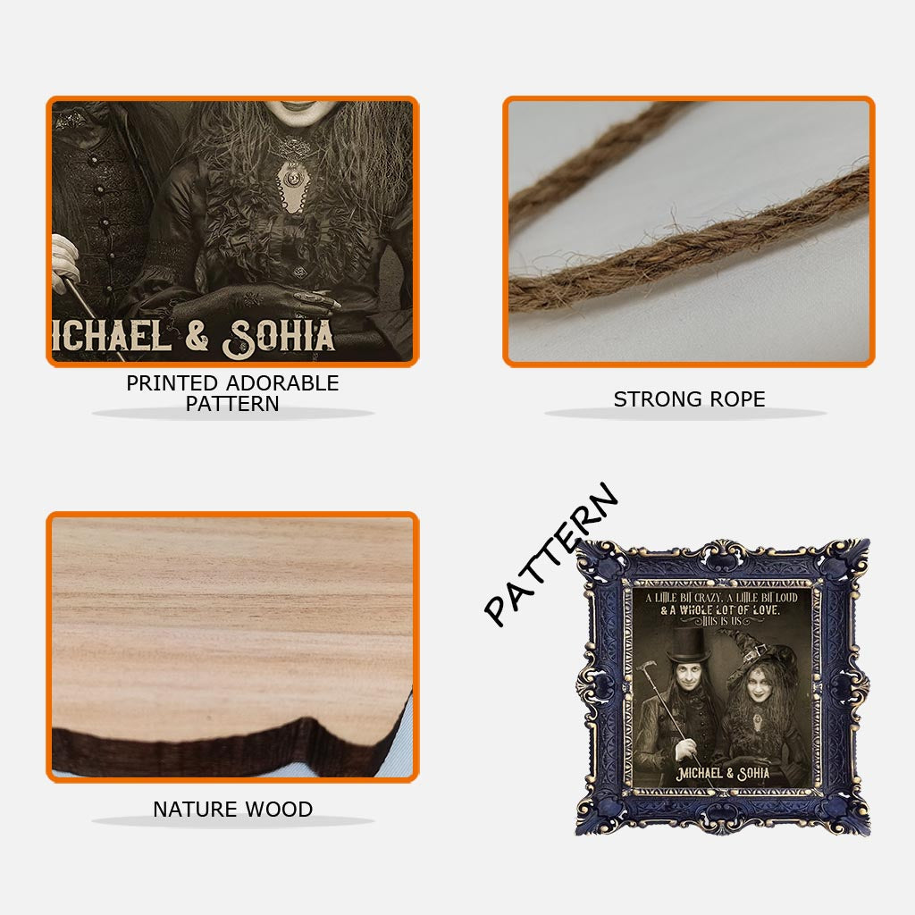 Bis dass der Tod uns scheidet – Personalisiertes Holzschild für Paare