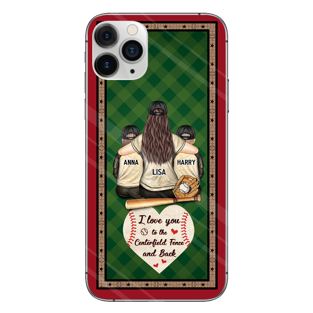 My Heart Is On That Field - Personalized Baseball Clear Phone Case