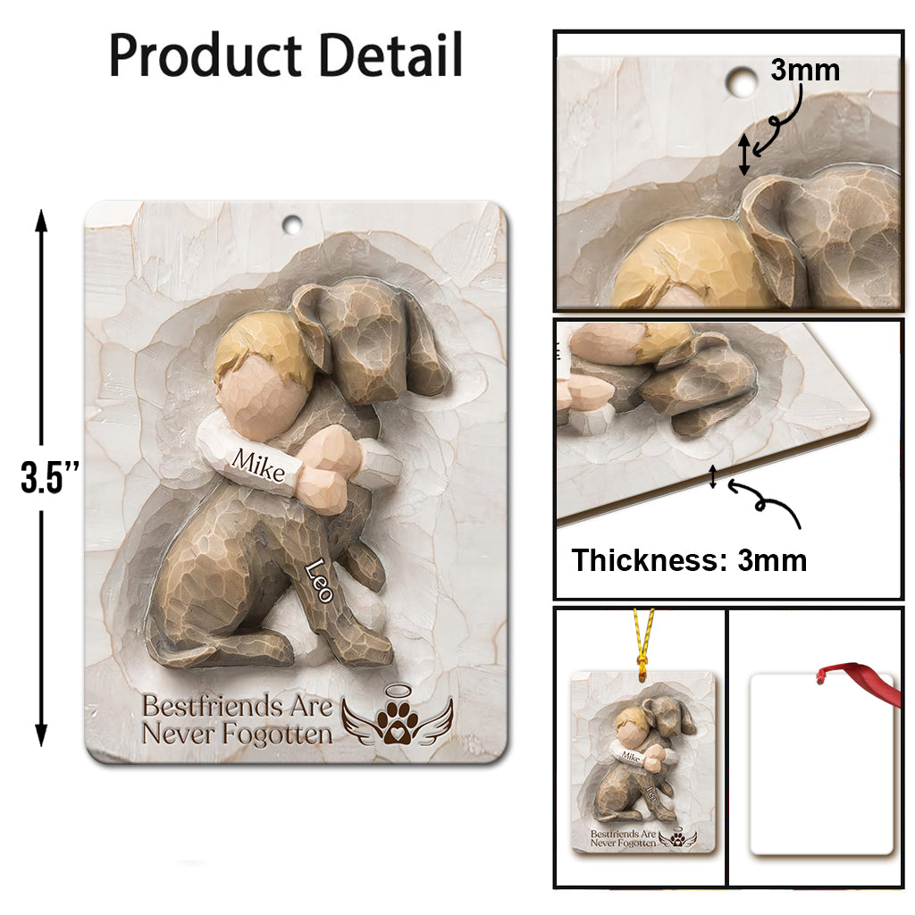 Beste Freunde vergisst man nie – Personalisierter Hundeanhänger
