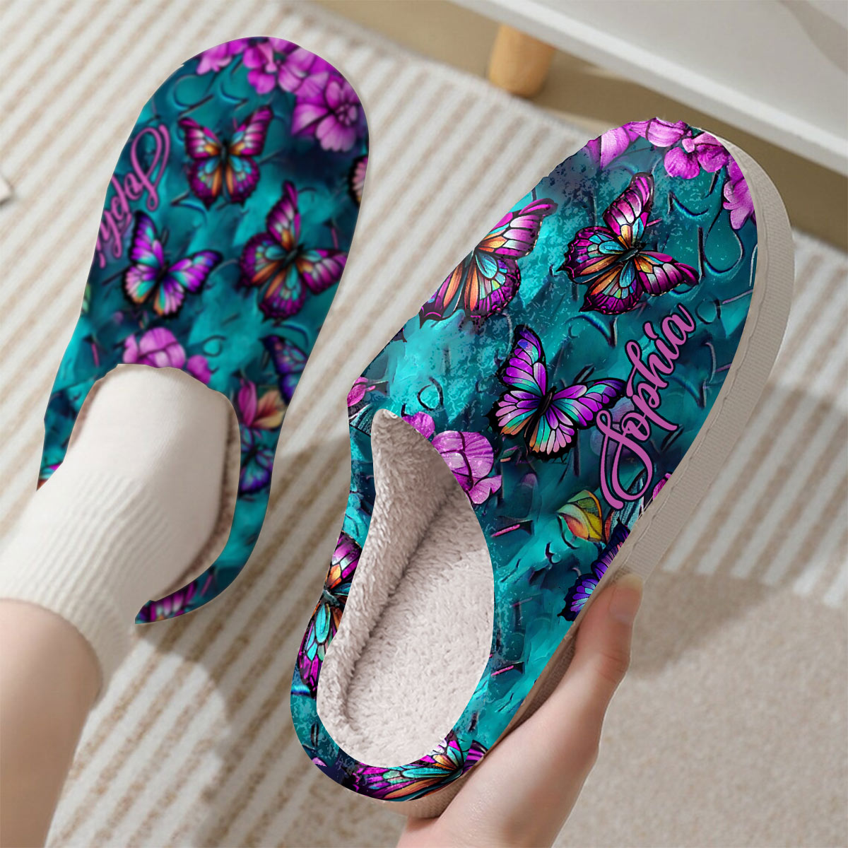 Love Butterflies - Personalized Butterfly Slippers