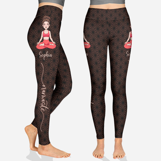 Namaste – Personalisierte Yoga-Leggings