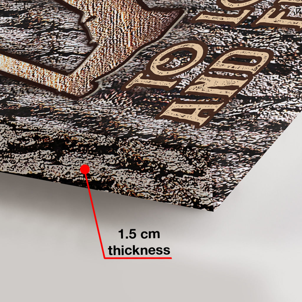 Ich gehe in den Wald – Personalisierte Wanderleinwand und Poster