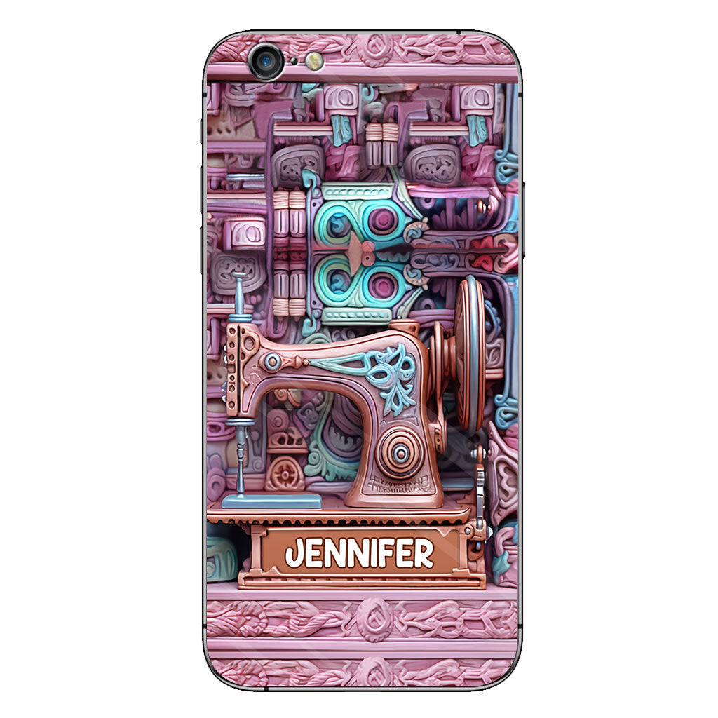 Nähbegeisterung – Personalisierte Handyhülle zum Thema Nähen