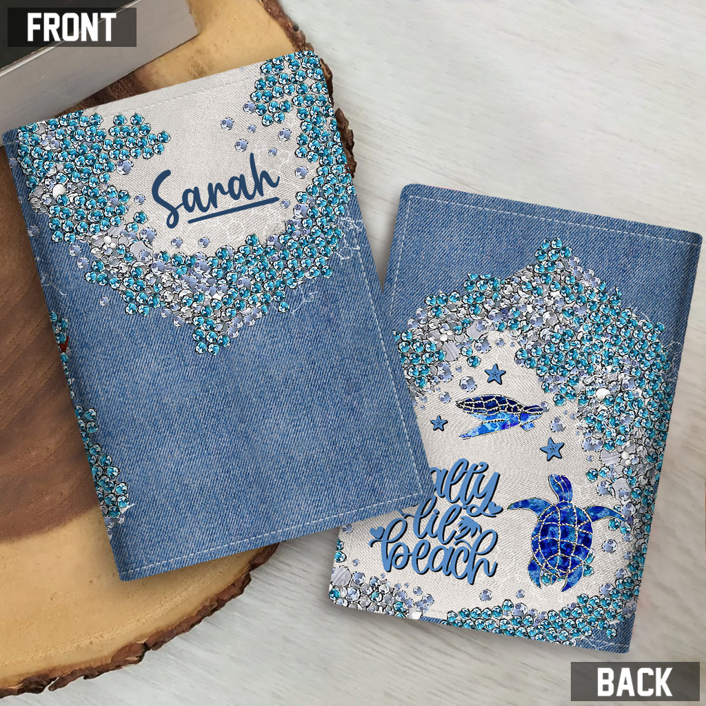 Turtle Bling – Personalisierter Schildkröten-Passhalter