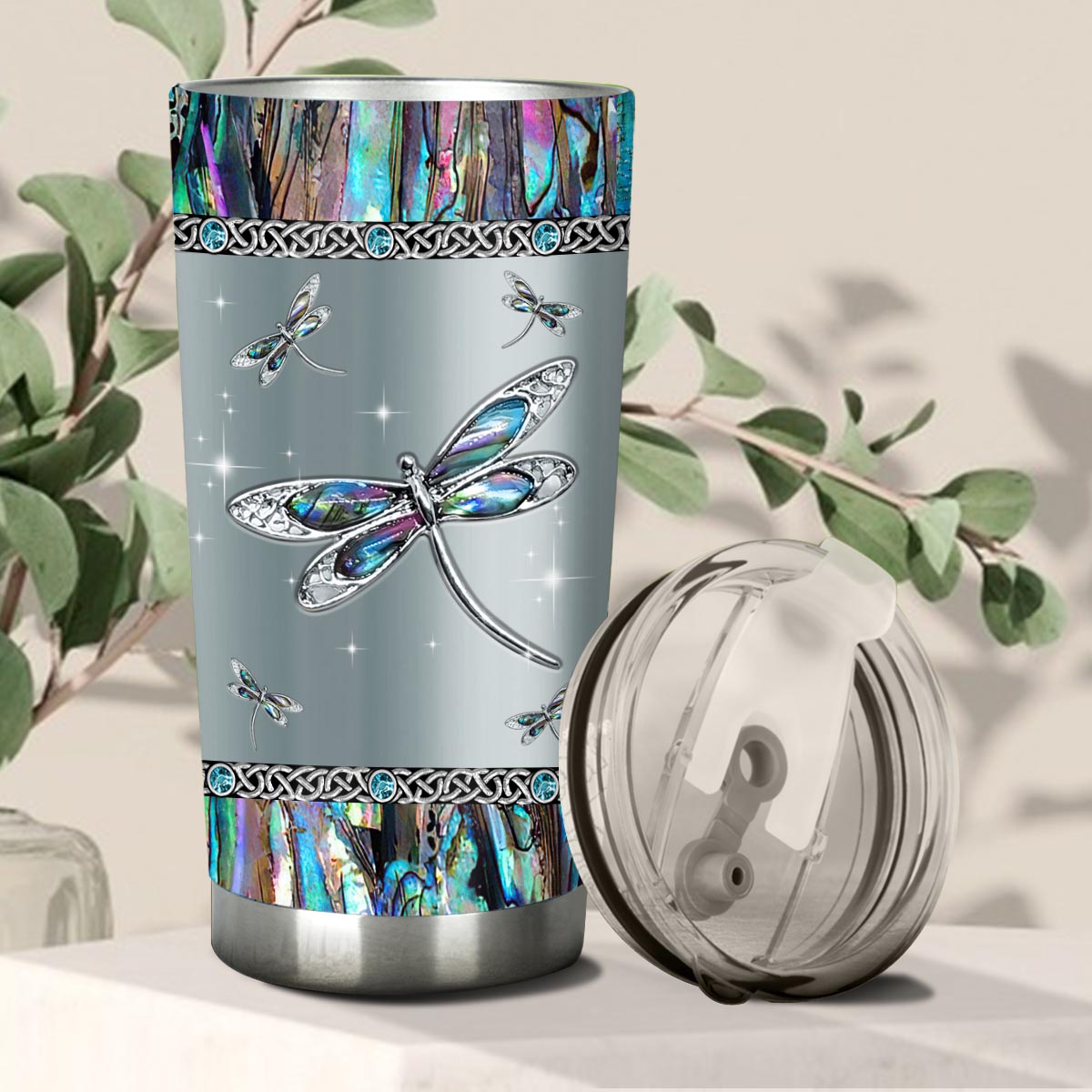 Mysteriöse Libelle – Libellen-Tumbler