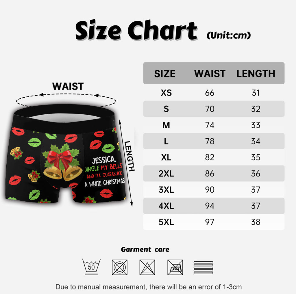 Jingle My Bells – Personalisierte Boxershorts für Männer (Paar)