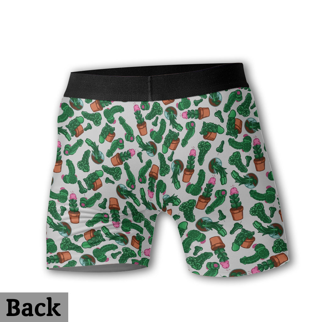 Naughty Cactus – Personalisierte Boxershorts mit Kaktusmotiv für Herren