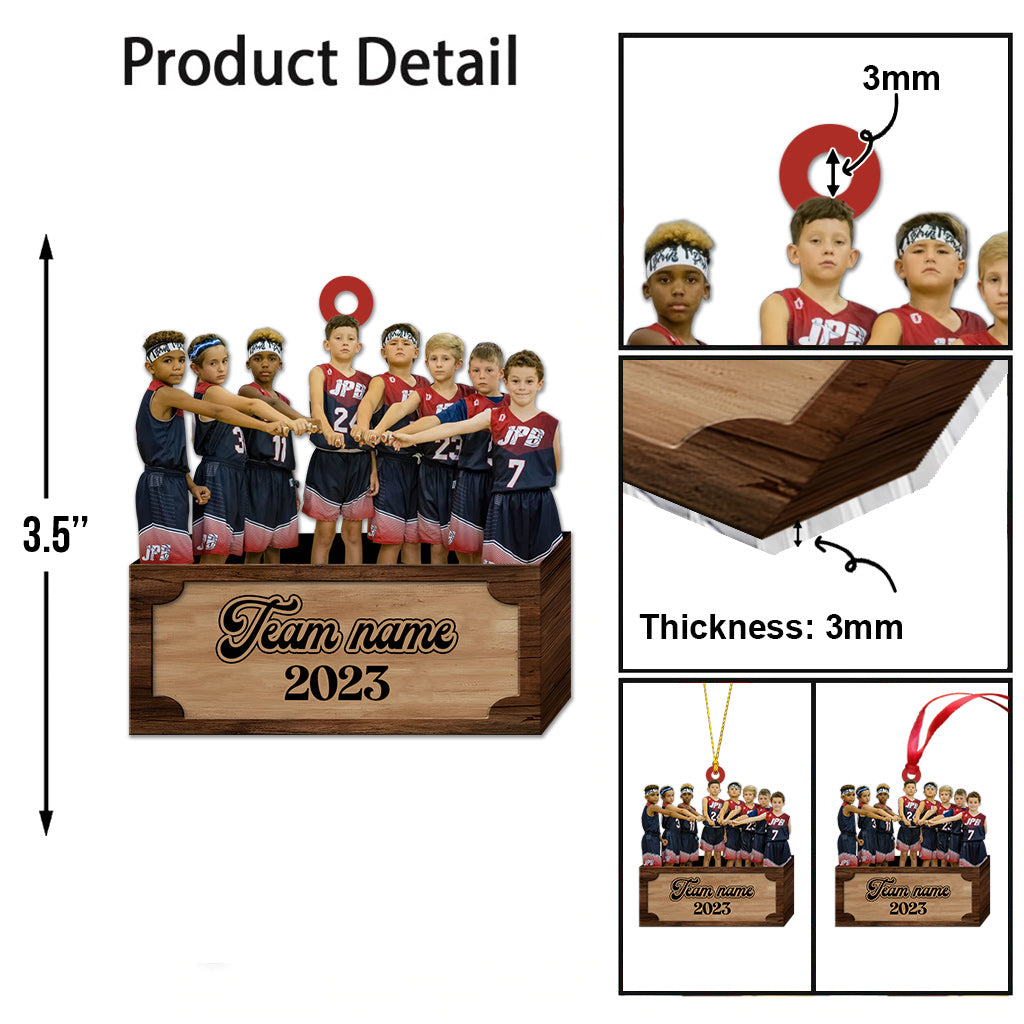 Basketball-Weihnachtsbaumschmuck – Personalisierter Basketball-Weihnachtsbaumschmuck