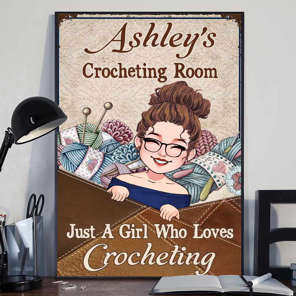 My Knitting Room - Personalized Knitting Canvas And Poster