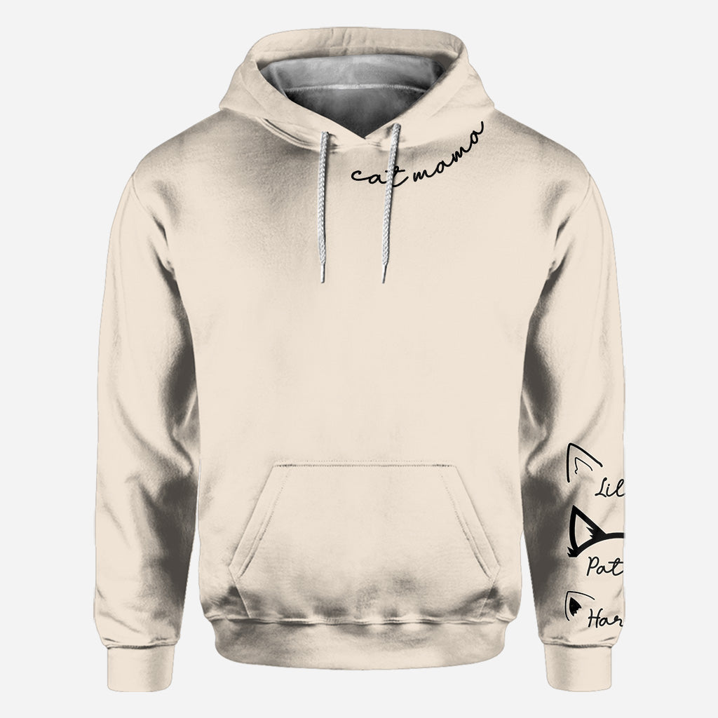 Katzenmama - Personalisiertes T-Shirt mit Katzenmotiv