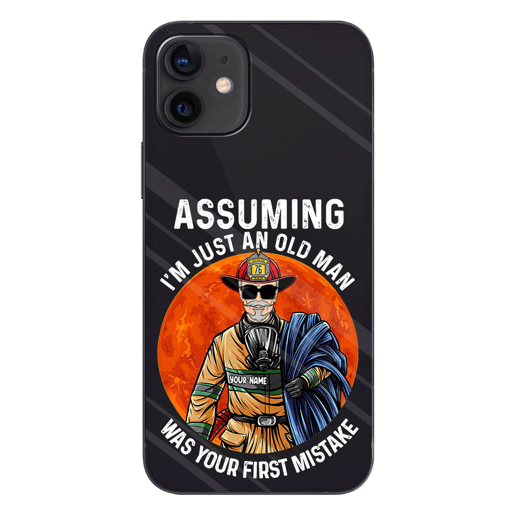 Your Mistake - Personalized Firefighter Clear Phone Case